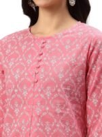 Women's Cotton Floral Printed Short Kurta for Women - Image 2